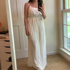 Cream comfy dress from target